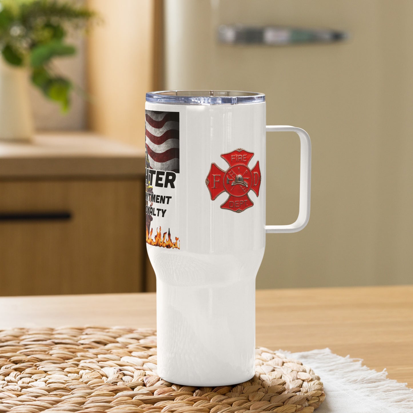 Firefighter 954 Travel mug with a handle