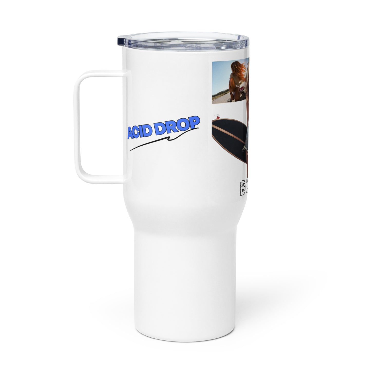 Acid Drop XXX 954 Travel mug with a handle