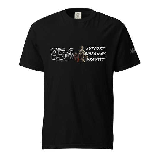Support America's Bravest Dark T's 954 Unisex garment-dyed heavyweight t-shirt