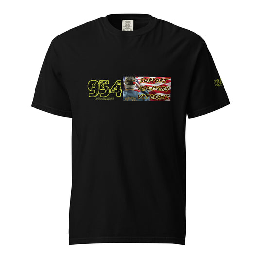 Support Veterans 954 Unisex garment-dyed heavyweight t-shirt