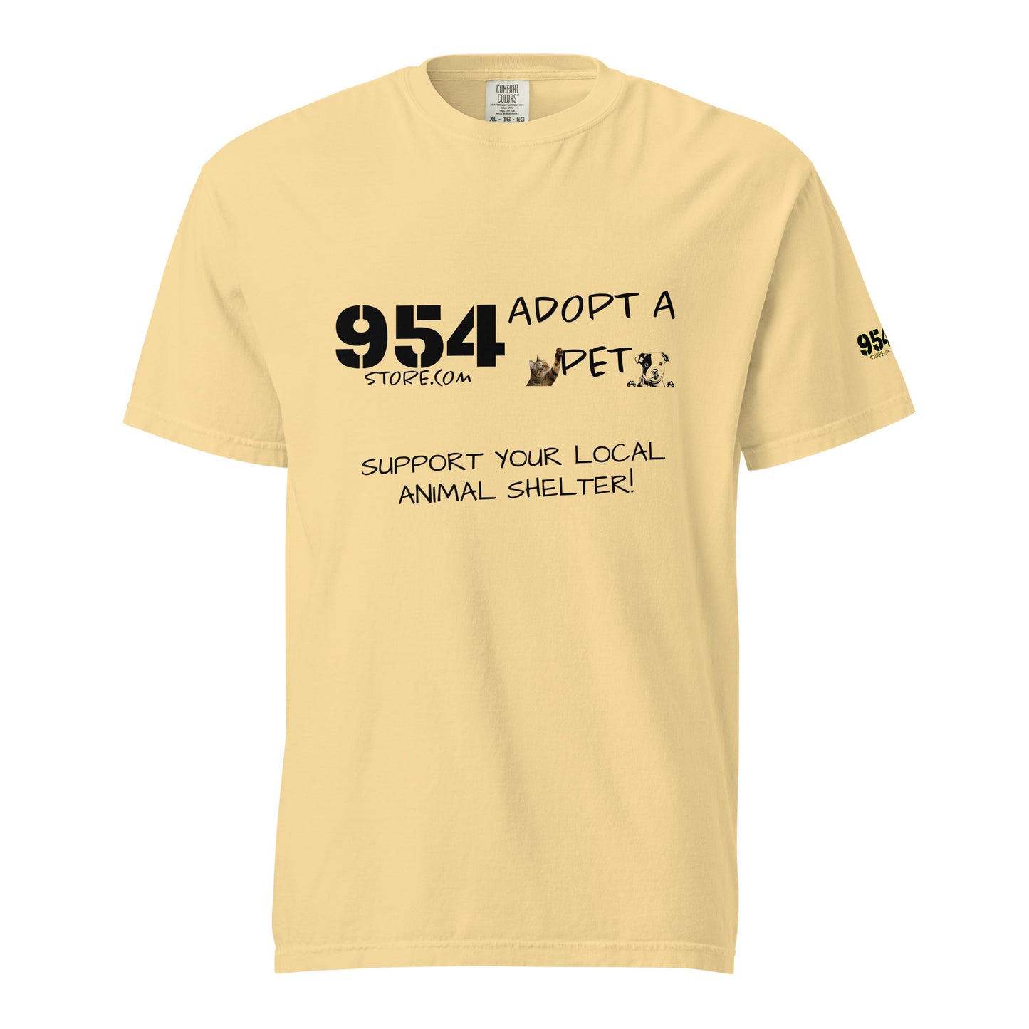 Adopt A Pet 954 Unisex garment-dyed heavyweight t-shirt