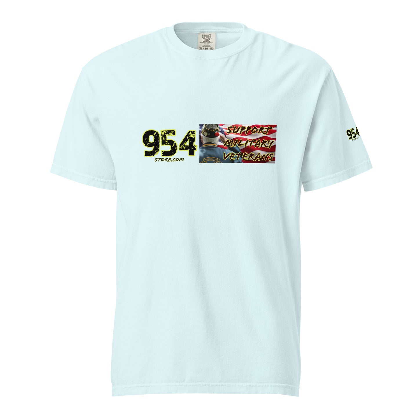 Support Veterans 954 Unisex garment-dyed heavyweight t-shirt
