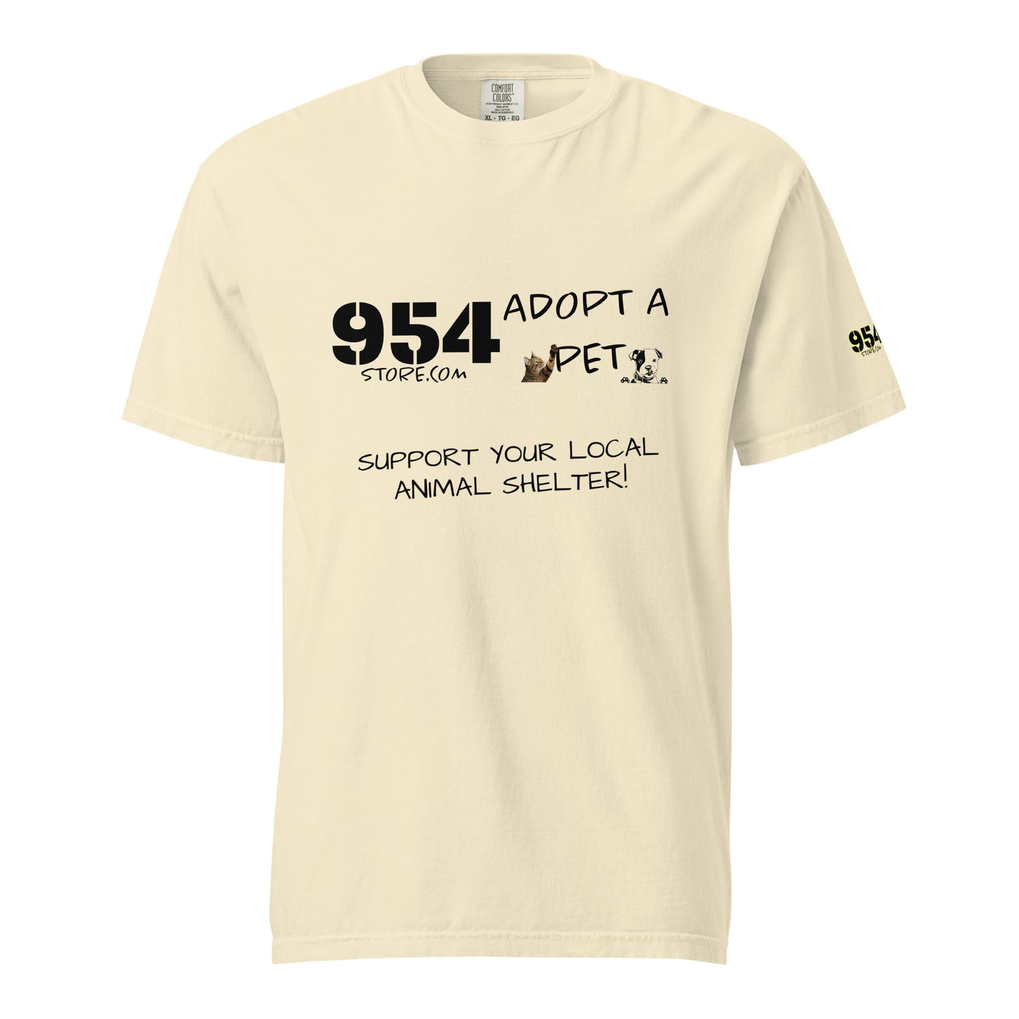 Adopt A Pet 954 Unisex garment-dyed heavyweight t-shirt