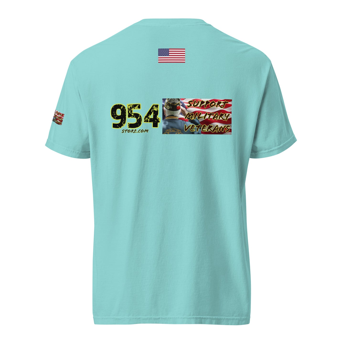 Support Veterans 954 Unisex garment-dyed heavyweight t-shirt