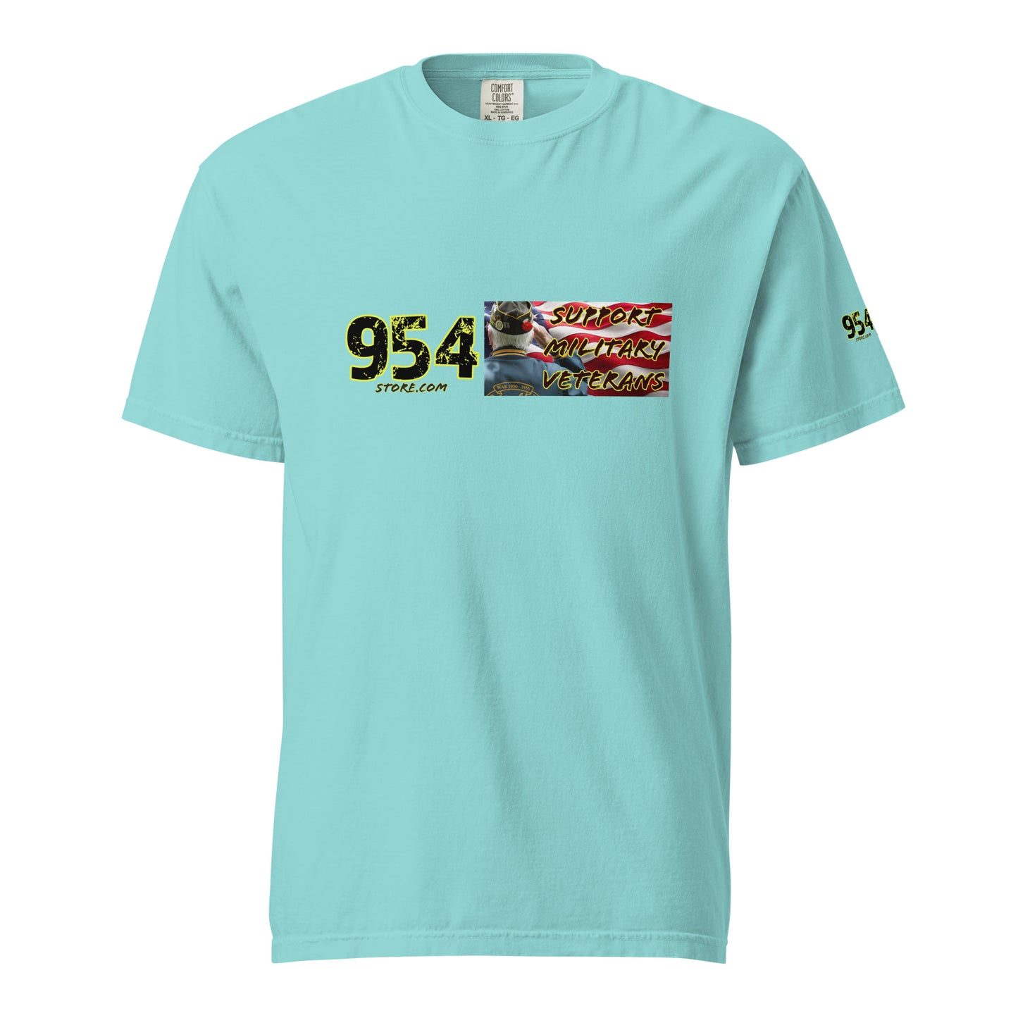 Support Veterans 954 Unisex garment-dyed heavyweight t-shirt