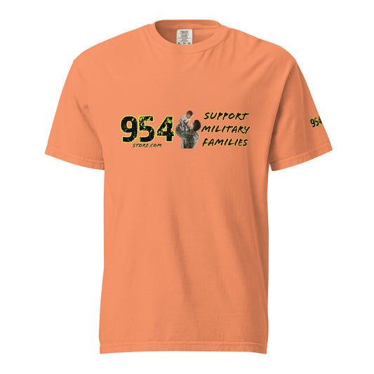 Support Military Families 954 Unisex garment-dyed heavyweight t-shirt