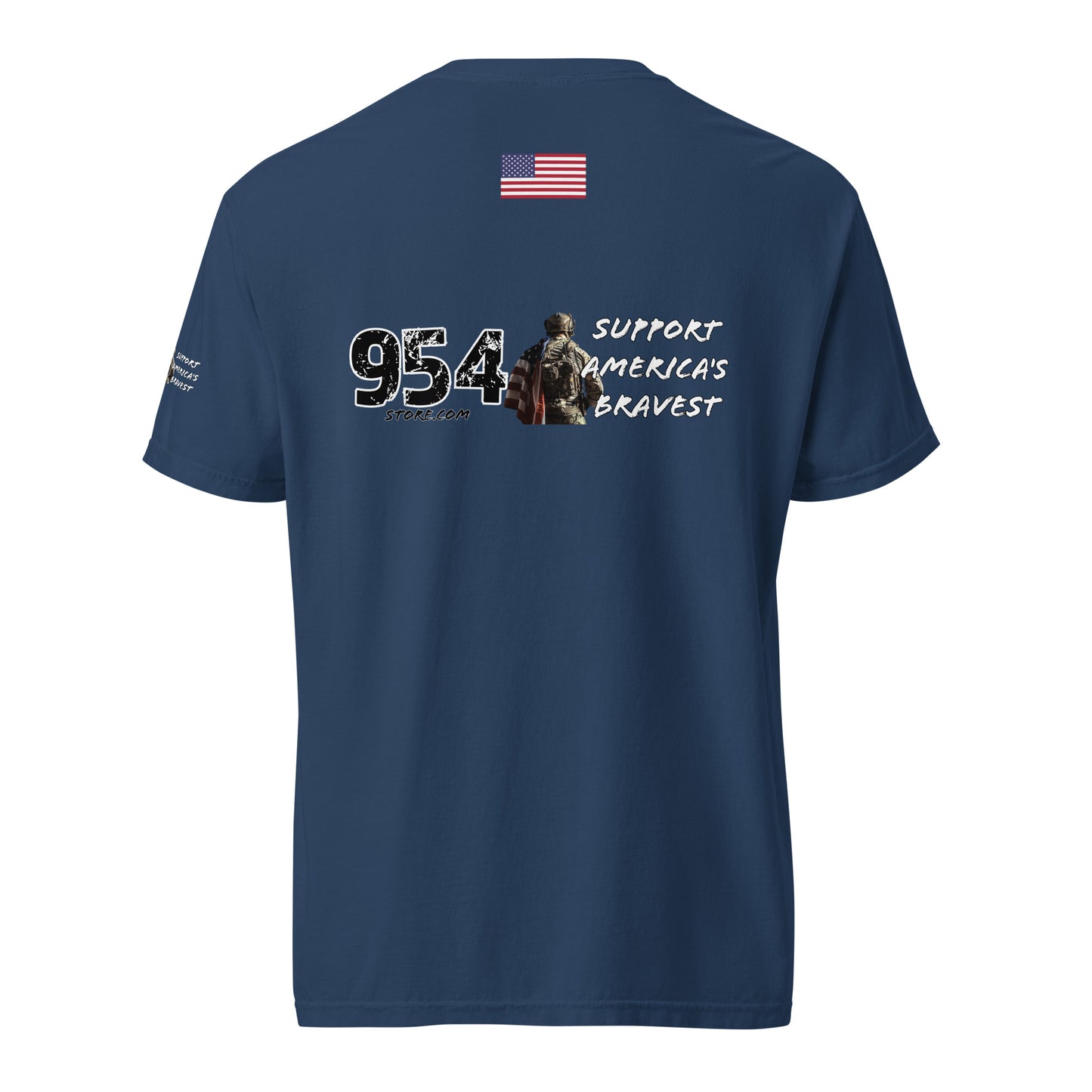 Support America's Bravest Dark T's 954 Unisex garment-dyed heavyweight t-shirt
