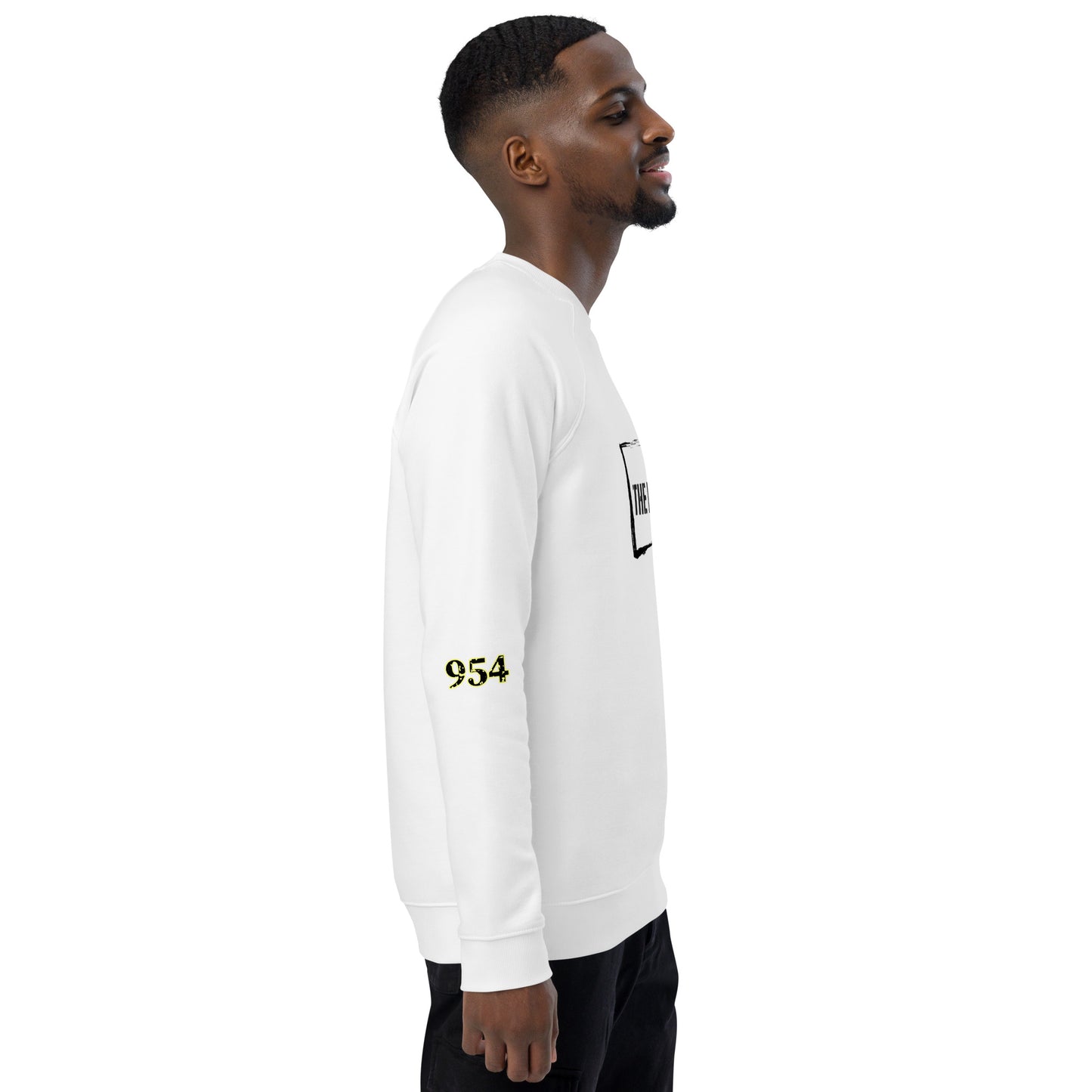 The Hunter 954 Siganture Unisex organic raglan sweatshirt