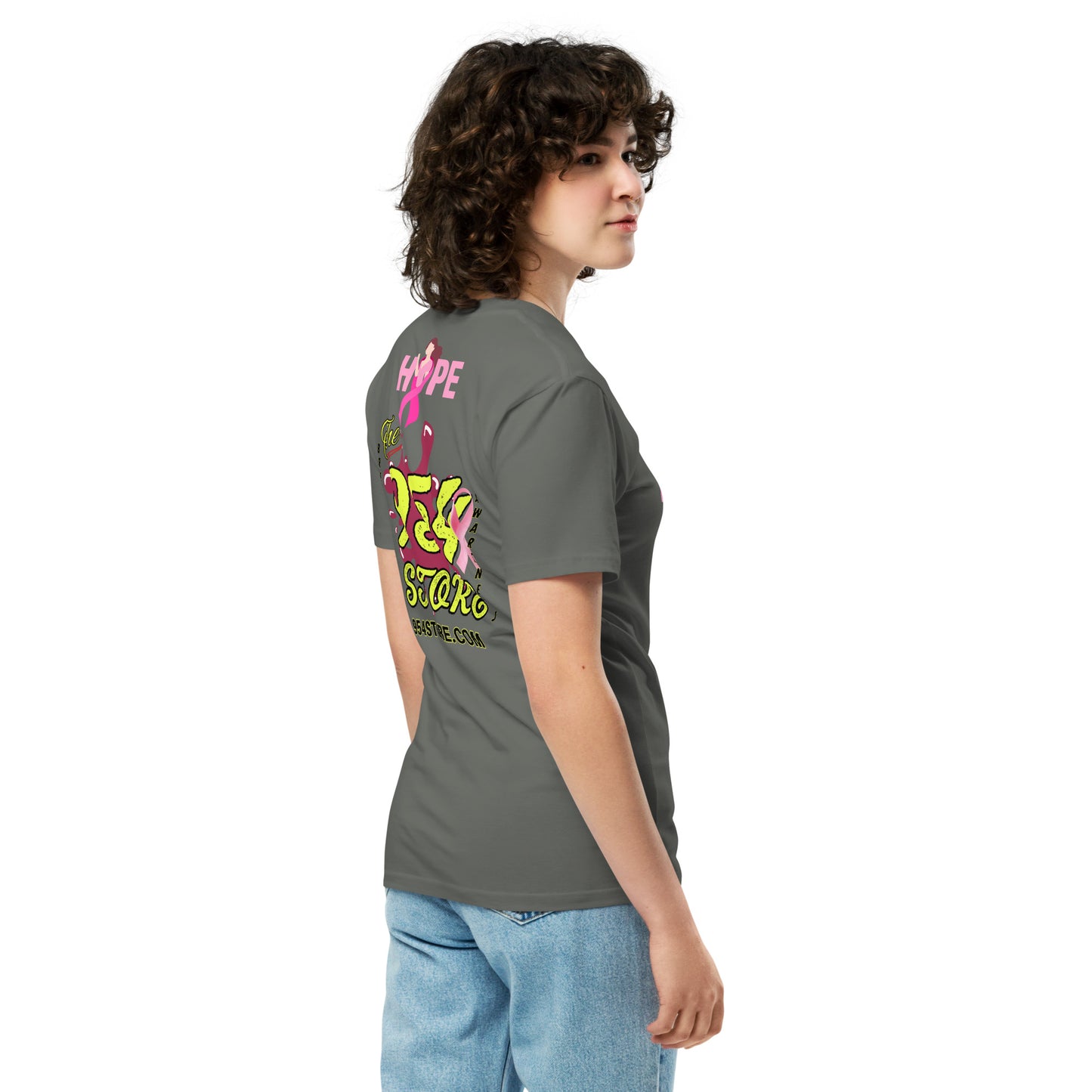 954 Breast Cancer Awareness Signature Unisex premium t-shirt