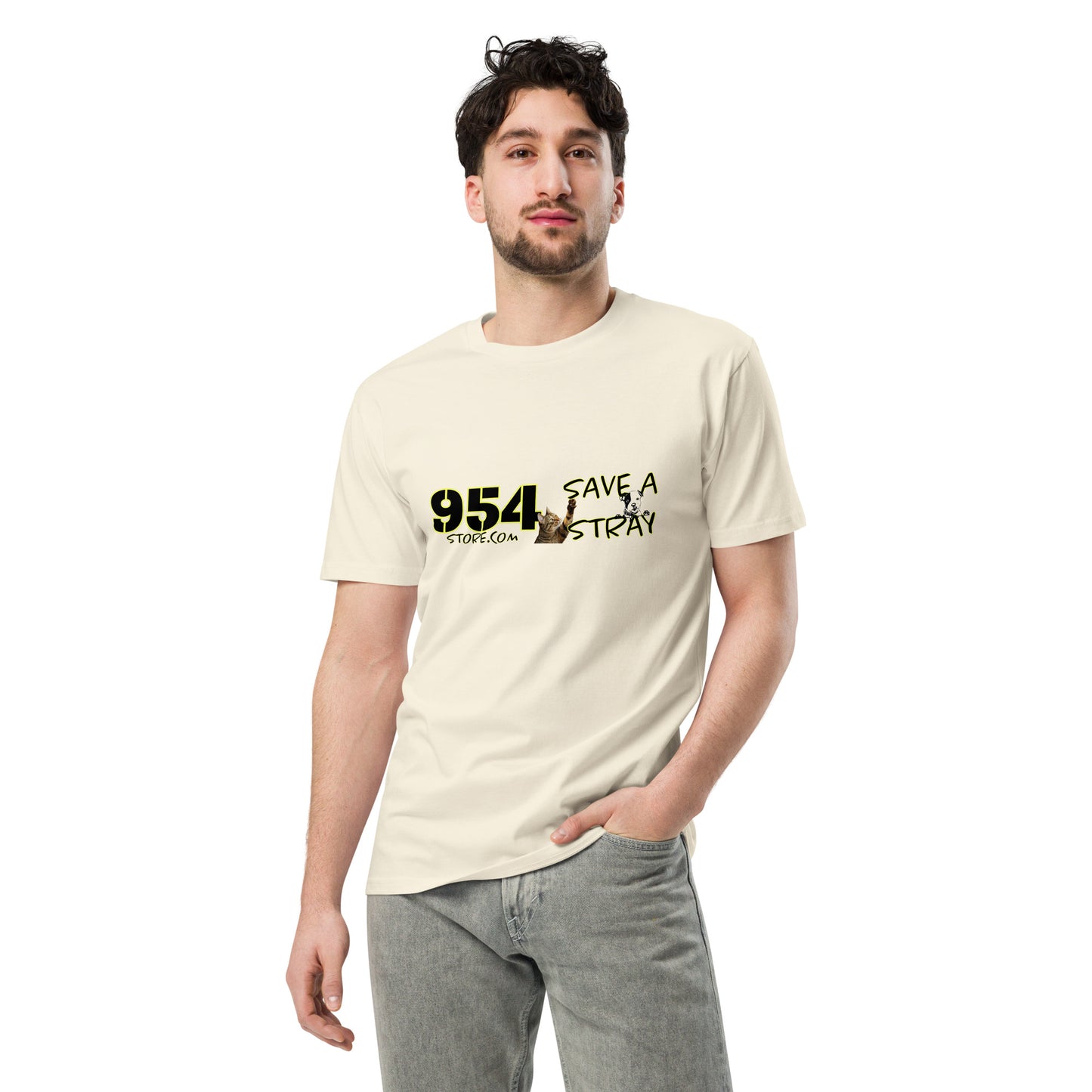 Save A Stray 954 Signature Unisex premium t-shirt