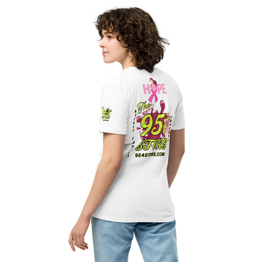 954 Breast Cancer Awareness Signature Unisex premium t-shirt