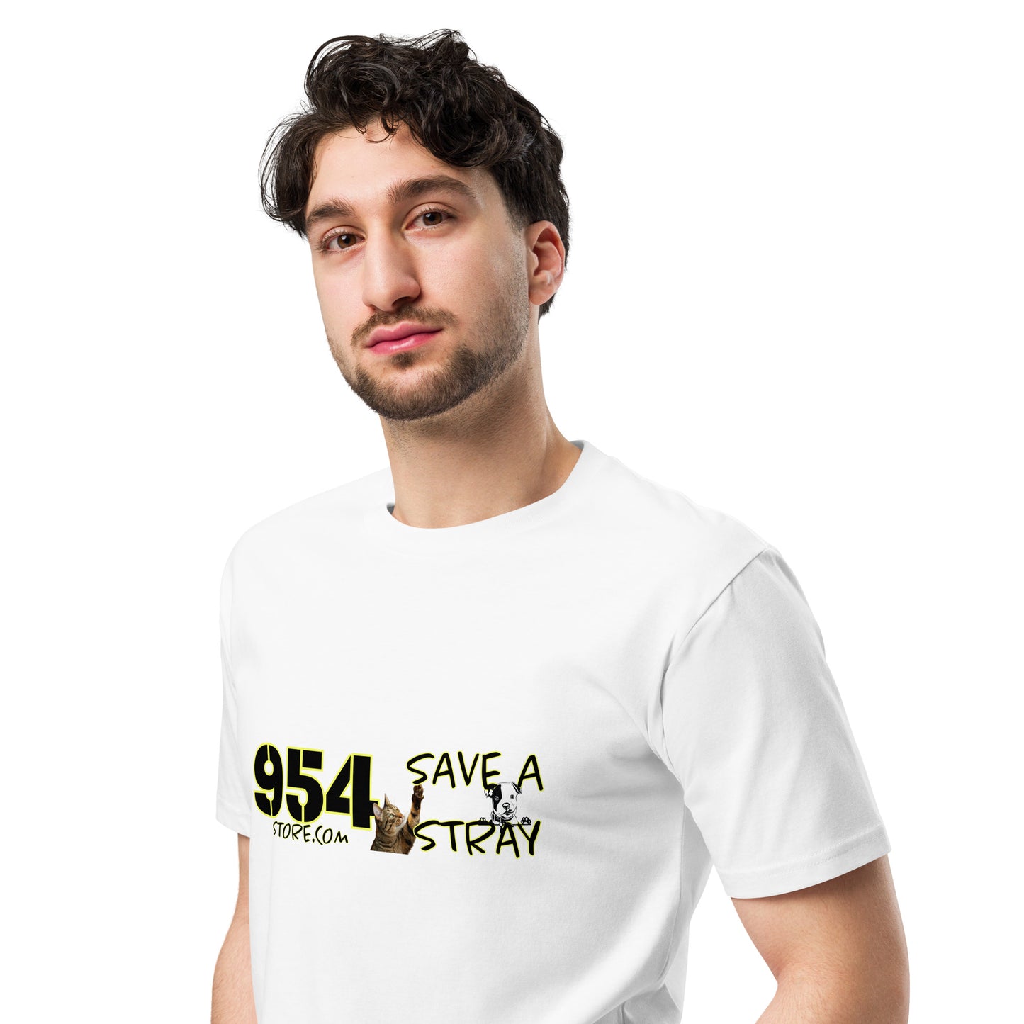 Save A Stray 954 Signature Unisex premium t-shirt