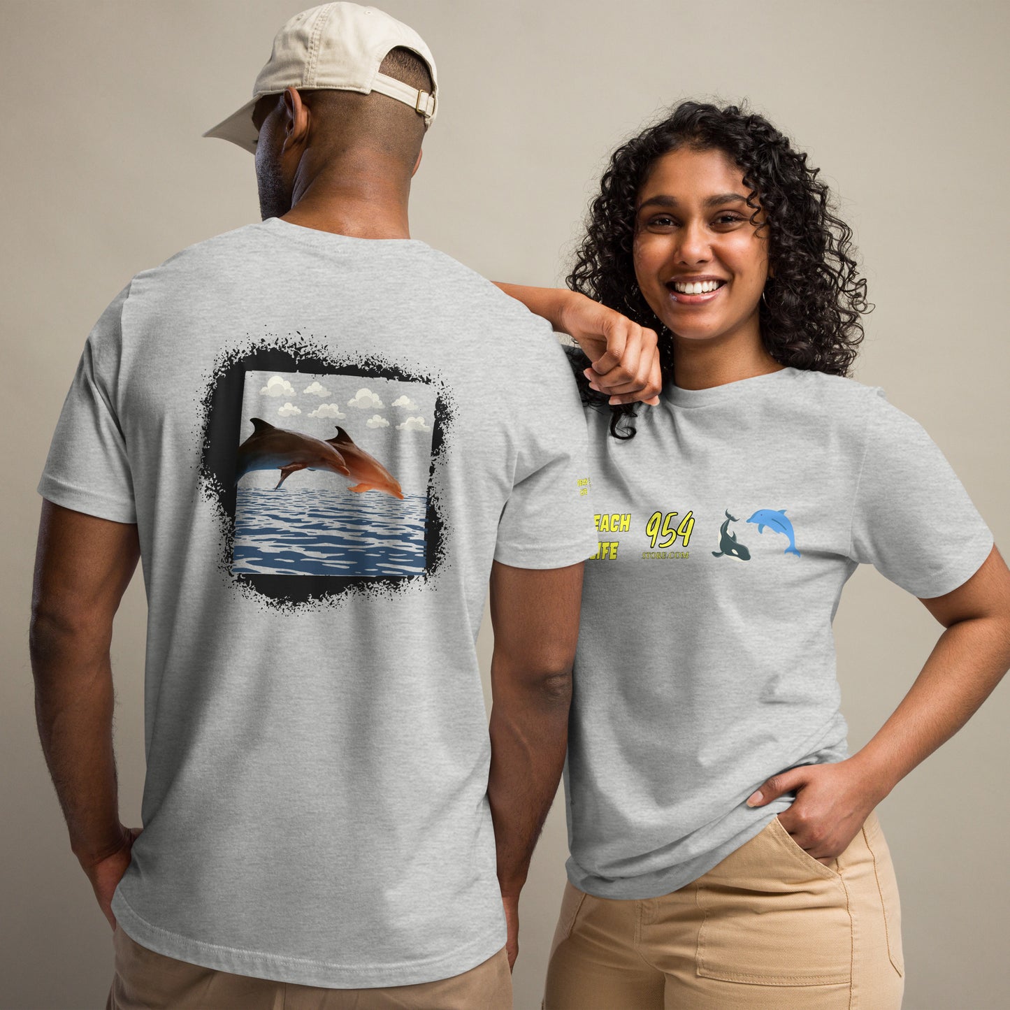 Beach Life Dolphins 954 Signature Unisex t-shirt