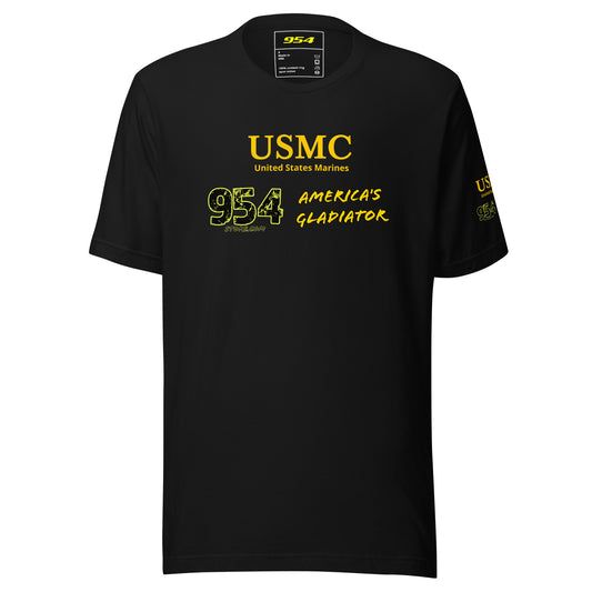 USMC Gladiator 954 Signature Unisex t-shirt