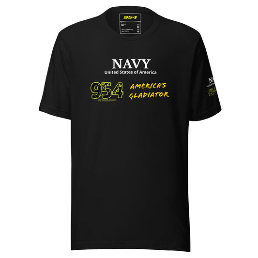 Navy Gladiator 954 Signature Unisex t-shirt