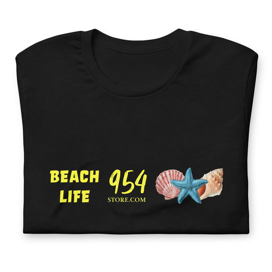 Beach Life Seashells 954 Signature Unisex t-shirt