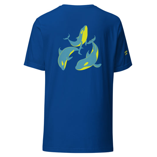 Beach Life Triple Dolphins 954 Signature Unisex t-shirt
