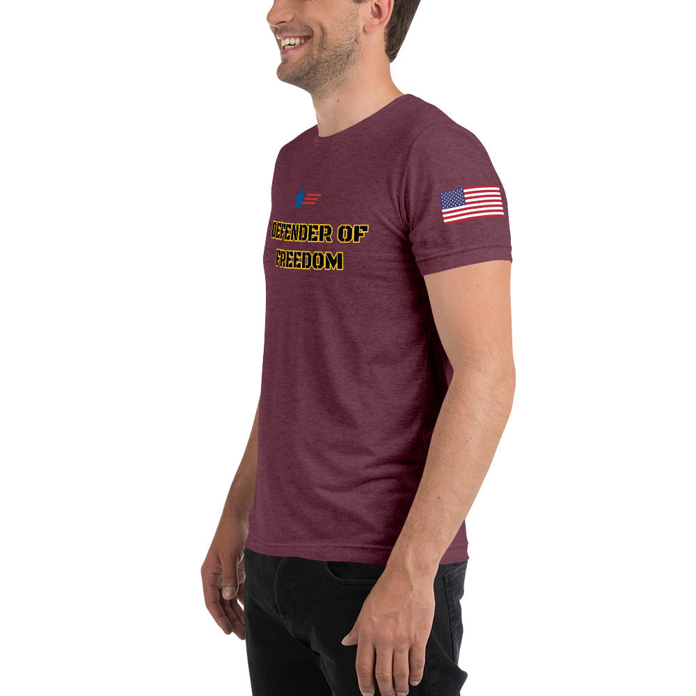 Defender of Freedom 954 Siganture Short sleeve t-shirt