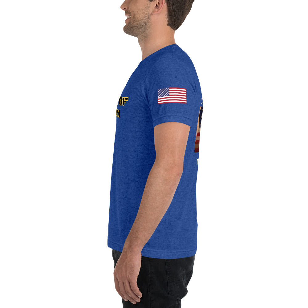 Defender of Freedom 954 Siganture Short sleeve t-shirt