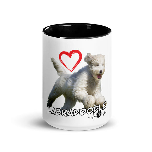 Labradoodle Play 954 Signature Mug with Color Inside