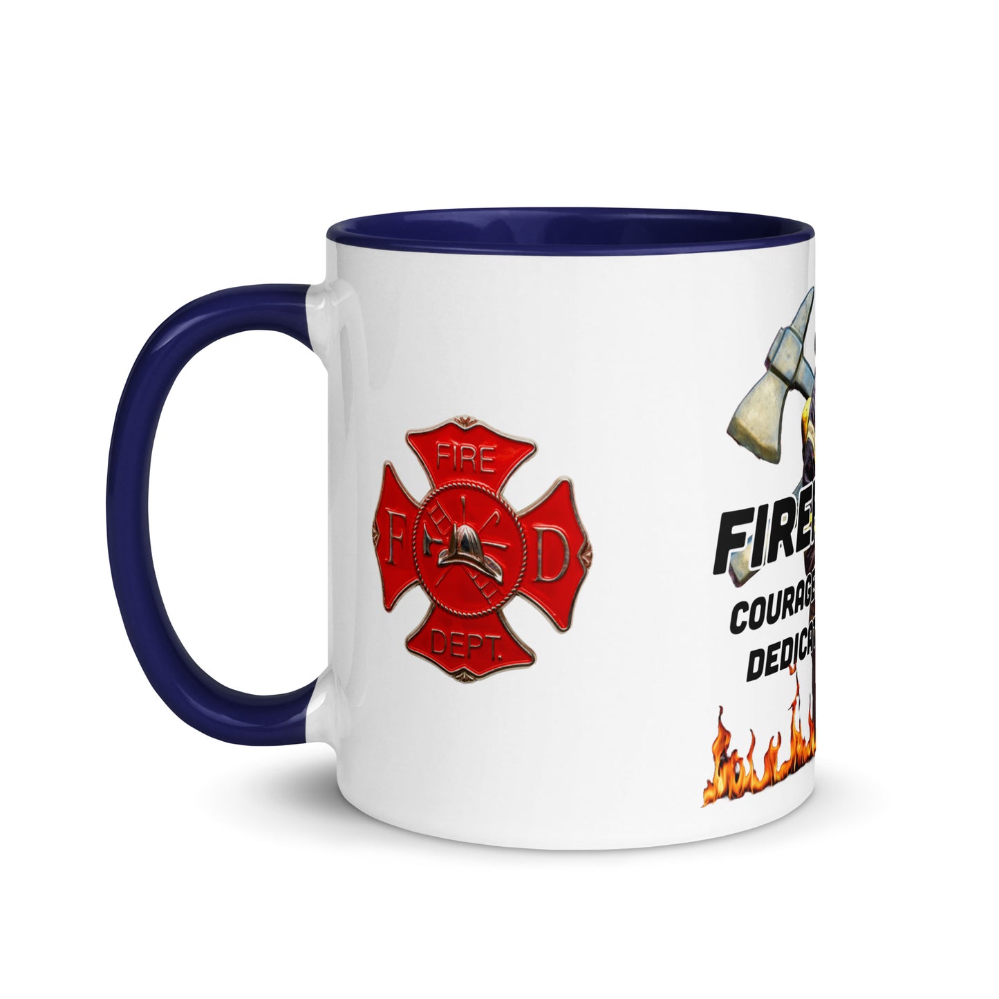 Firefighter 954 Mug with Color Inside