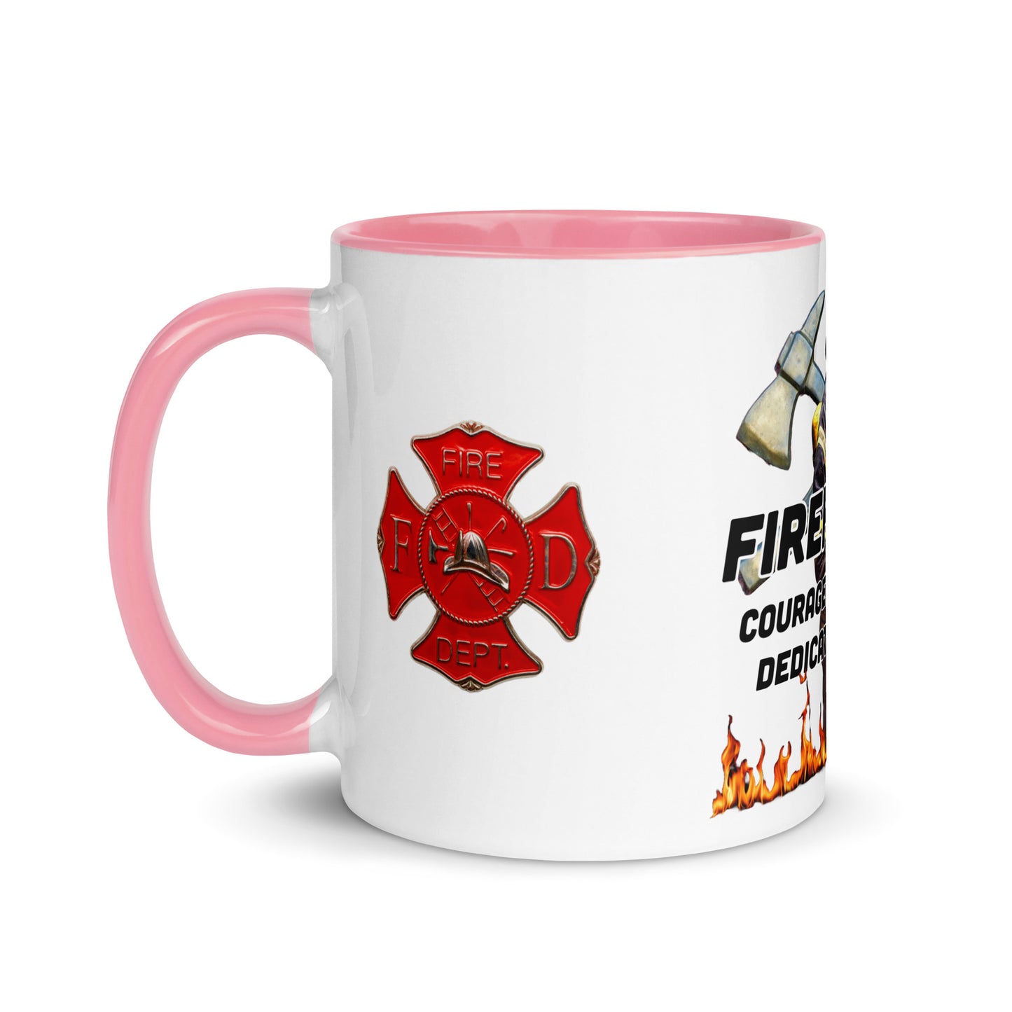 Firefighter 954 Mug with Color Inside