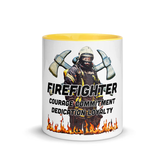 Firefighter 954 Mug with Color Inside