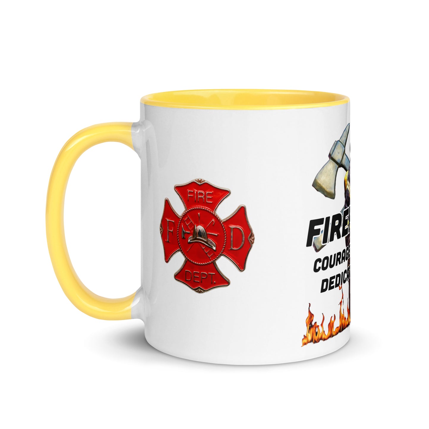 Firefighter 954 Mug with Color Inside