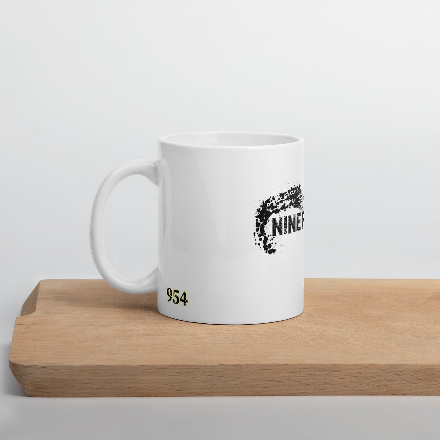 The Wave 954 Signature White glossy mug