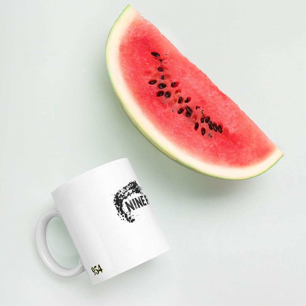 The Wave 954 Signature White glossy mug