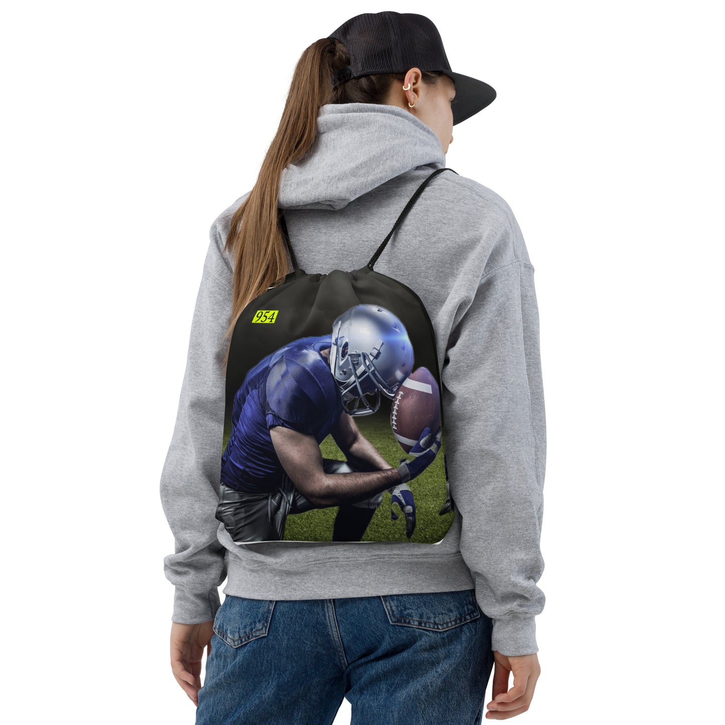 Football 954 Drawstring bag
