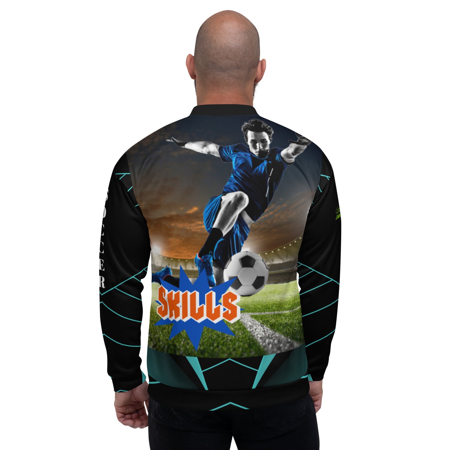 Skills Soccer 954 Unisex Bomber Jacket