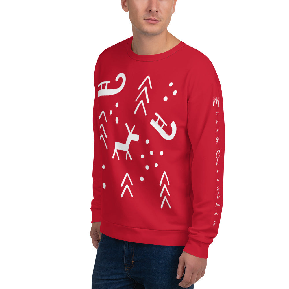 Merry Christmas Santa Reading 954 Unisex Sweatshirt