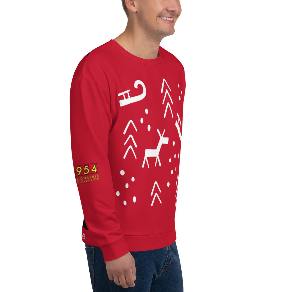 Merry Christmas Santa Reading 954 Unisex Sweatshirt