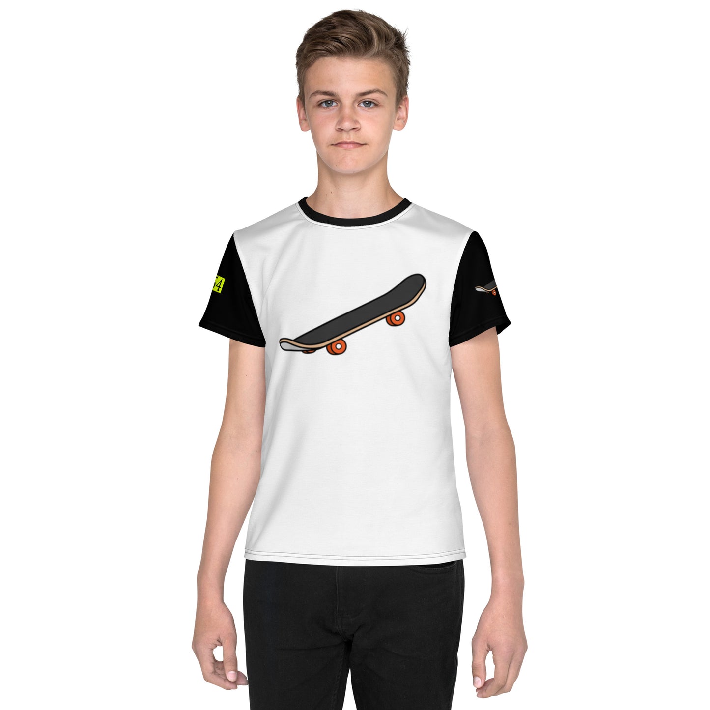 I Skate 954 Youth crew neck t-shirt