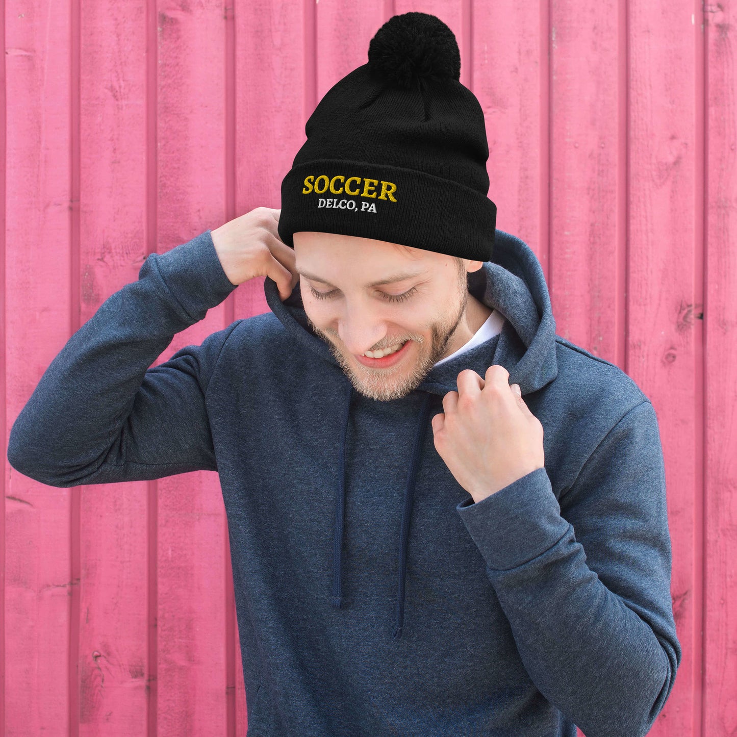 DELCO Soccer 954 Pom-Pom Beanie
