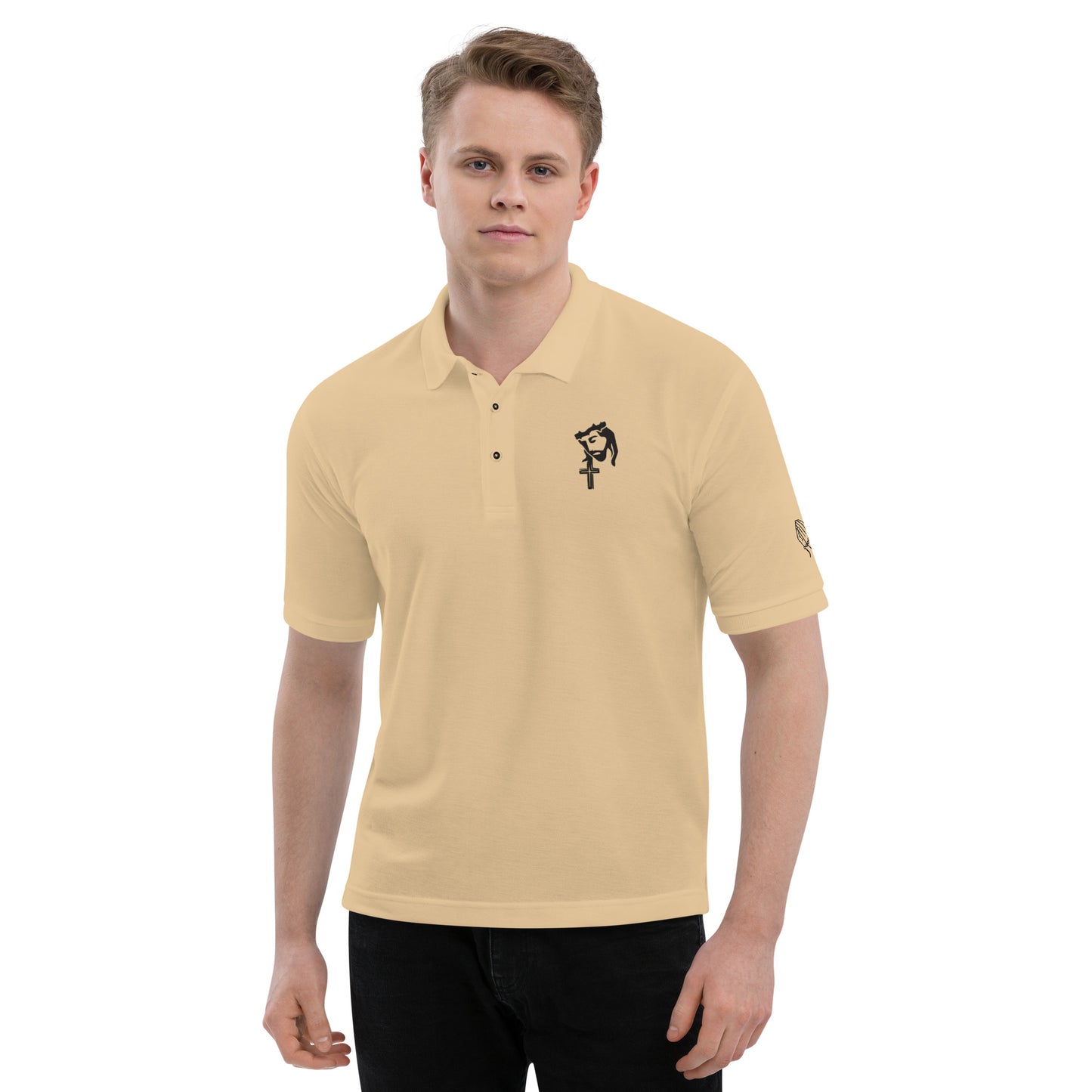 Jesus 954 Men's Premium Polo