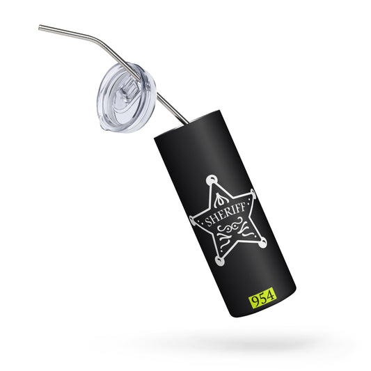 Back The Blue 954 Stainless steel tumbler