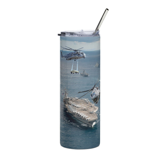 US Navy Ship 954 Stainless steel tumbler