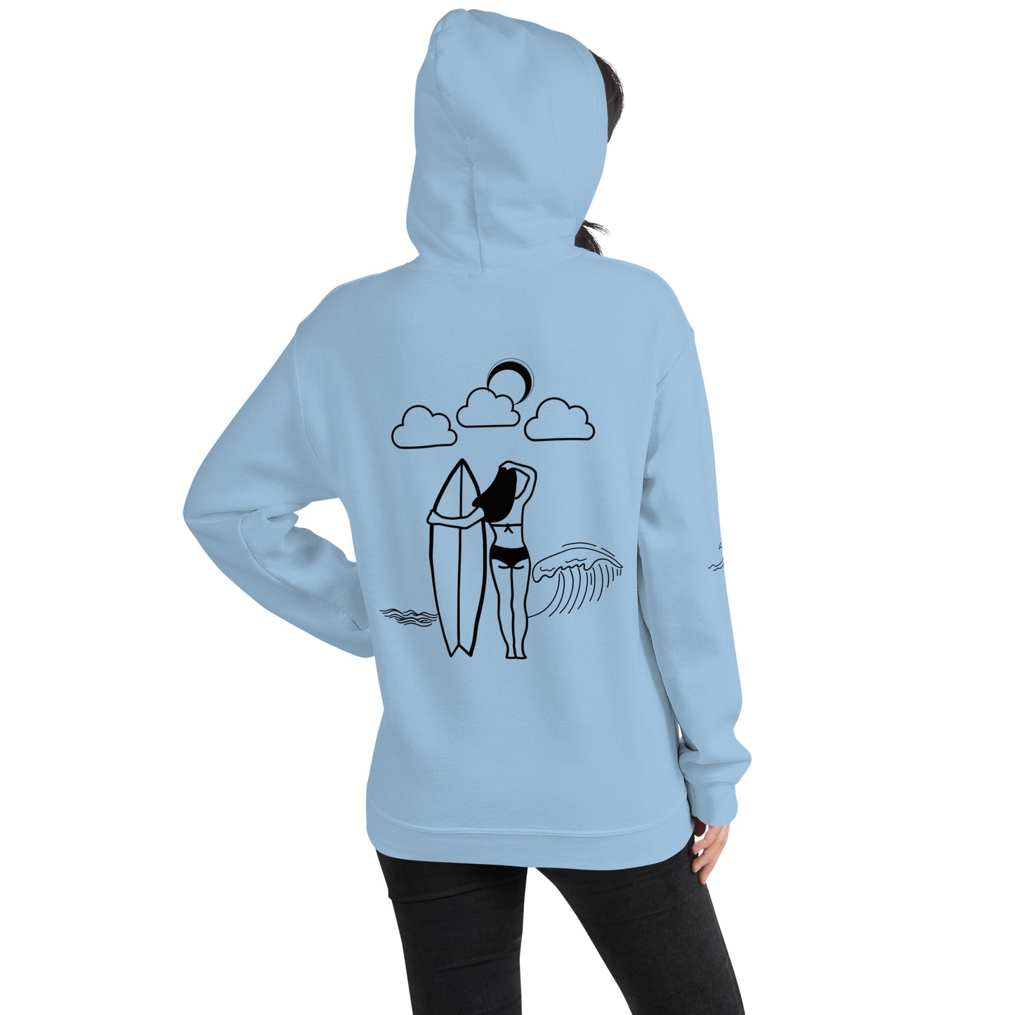 954 Female Surfer - Unisex Hoodie