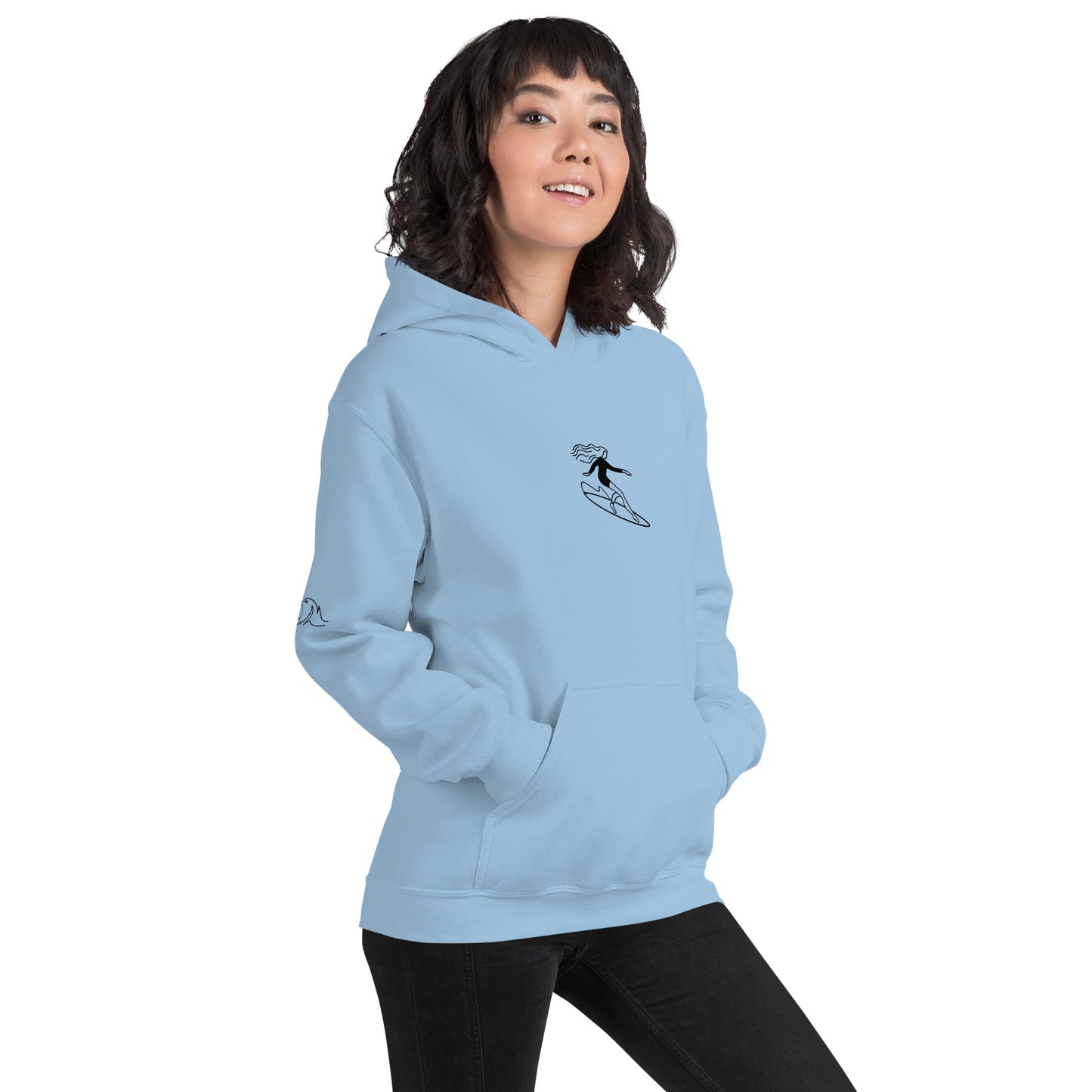 954 Female Surfer - Unisex Hoodie