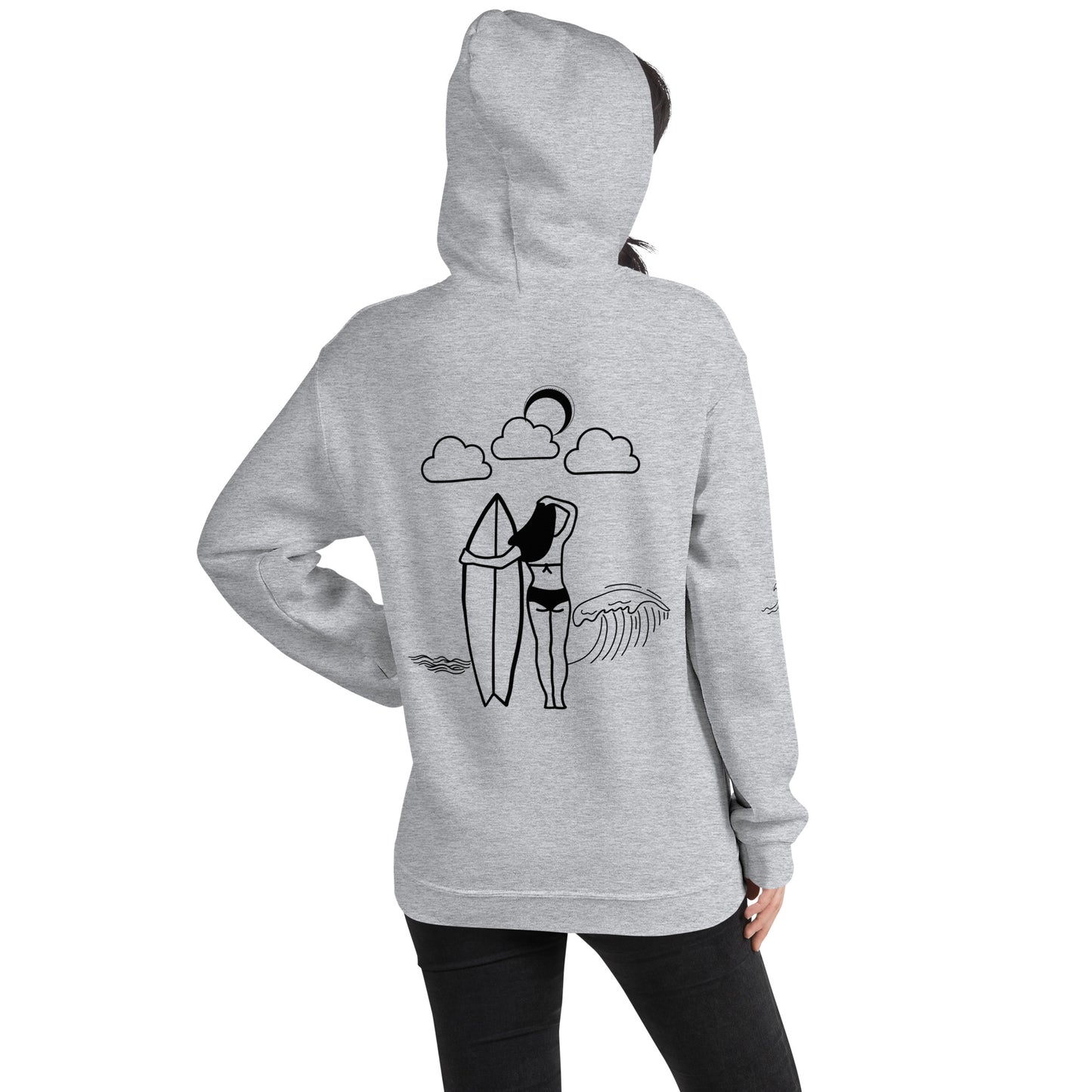 954 Female Surfer - Unisex Hoodie