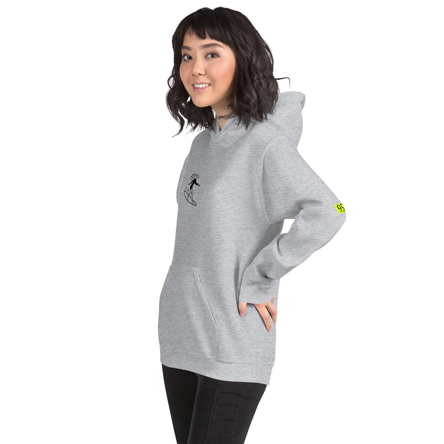 954 Female Surfer - Unisex Hoodie