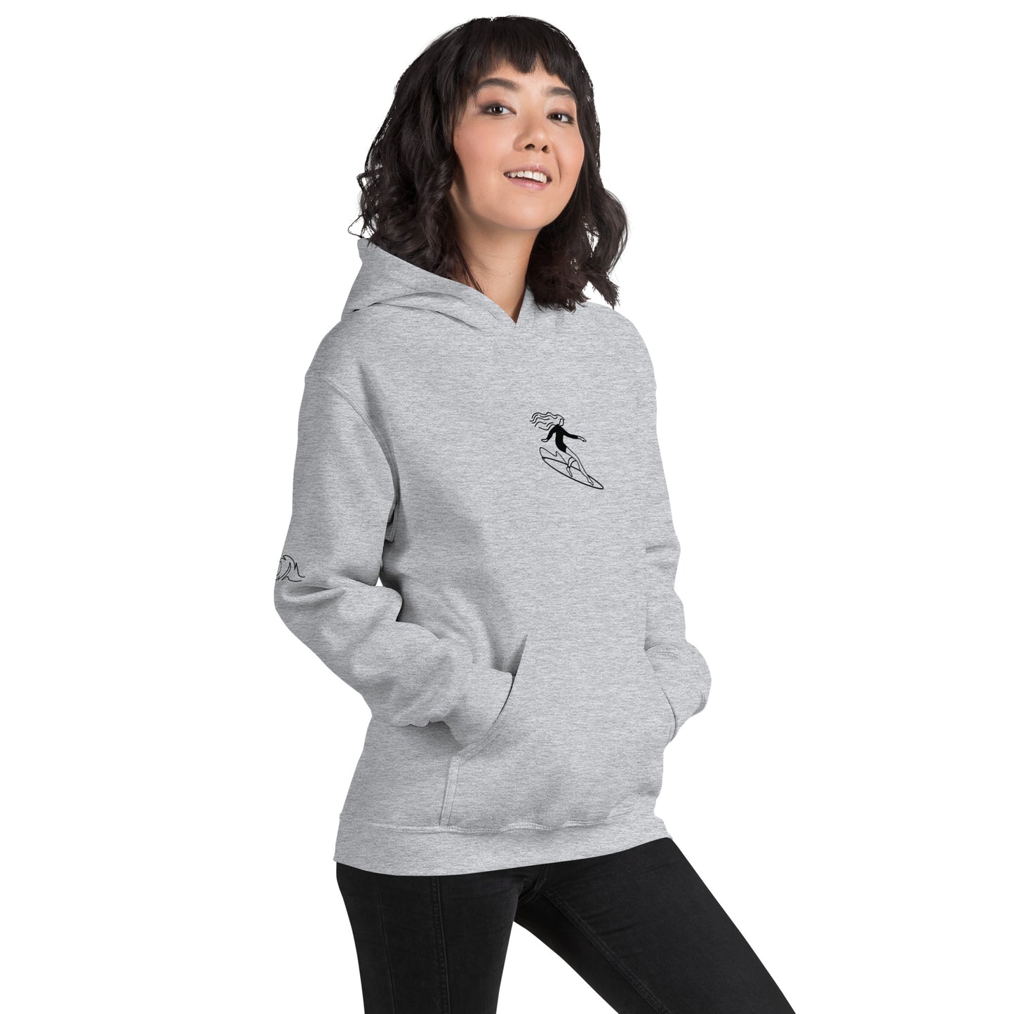 954 Female Surfer - Unisex Hoodie