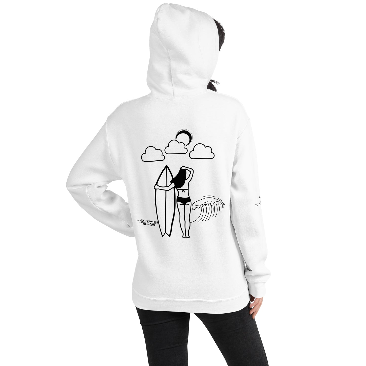 954 Female Surfer - Unisex Hoodie
