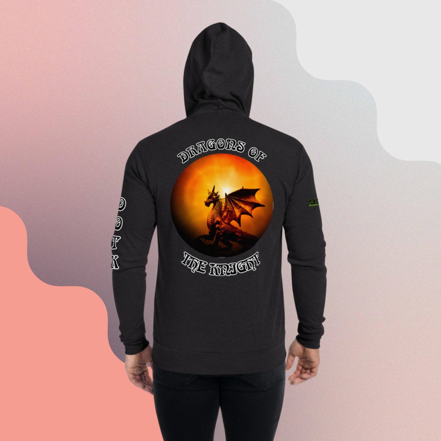 Dragons of the Knight III 954 Unisex zip hoodie