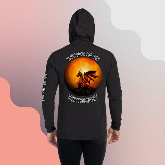 Dragons of the Knight III 954 Unisex zip hoodie