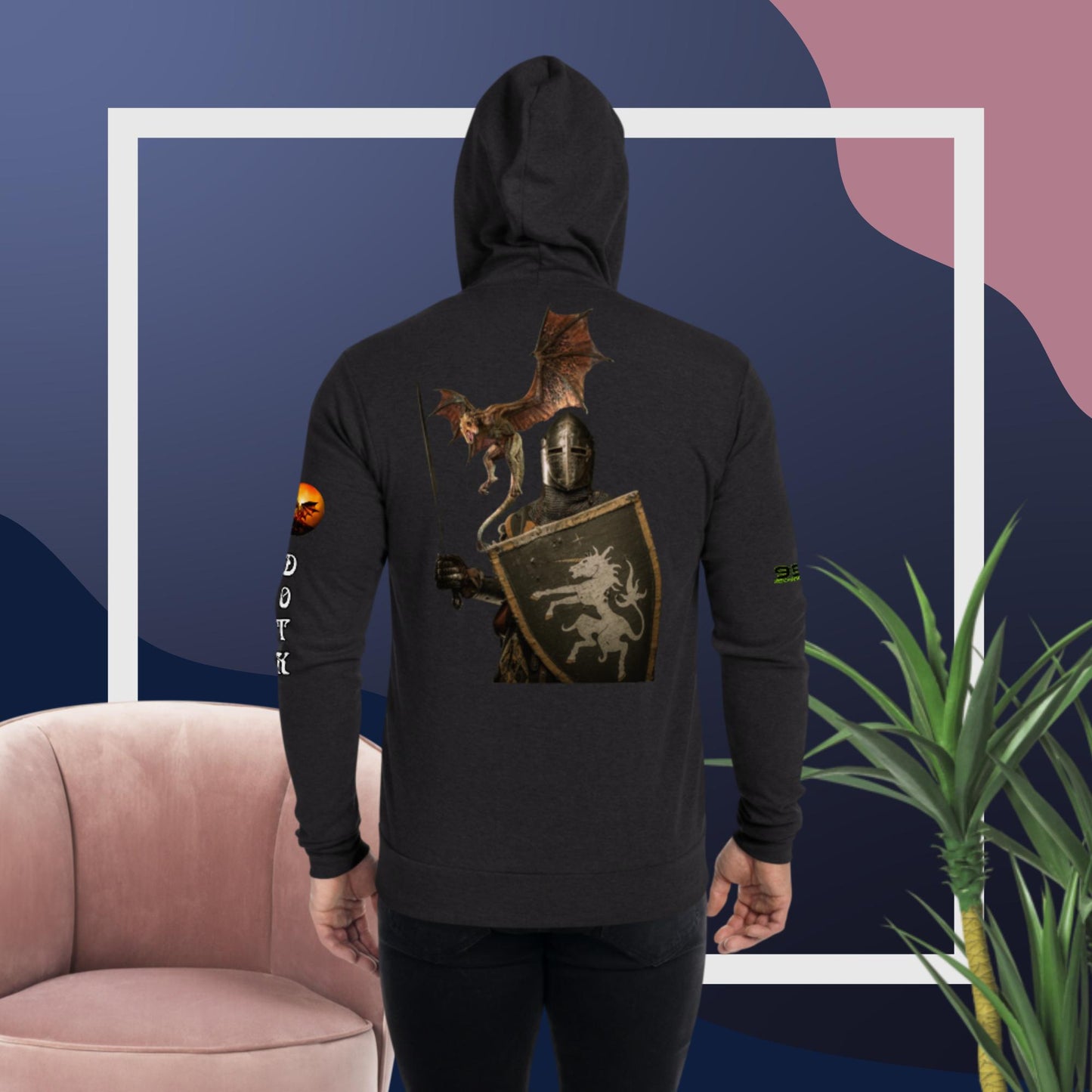 DOTK Logo 954 Unisex zip hoodie