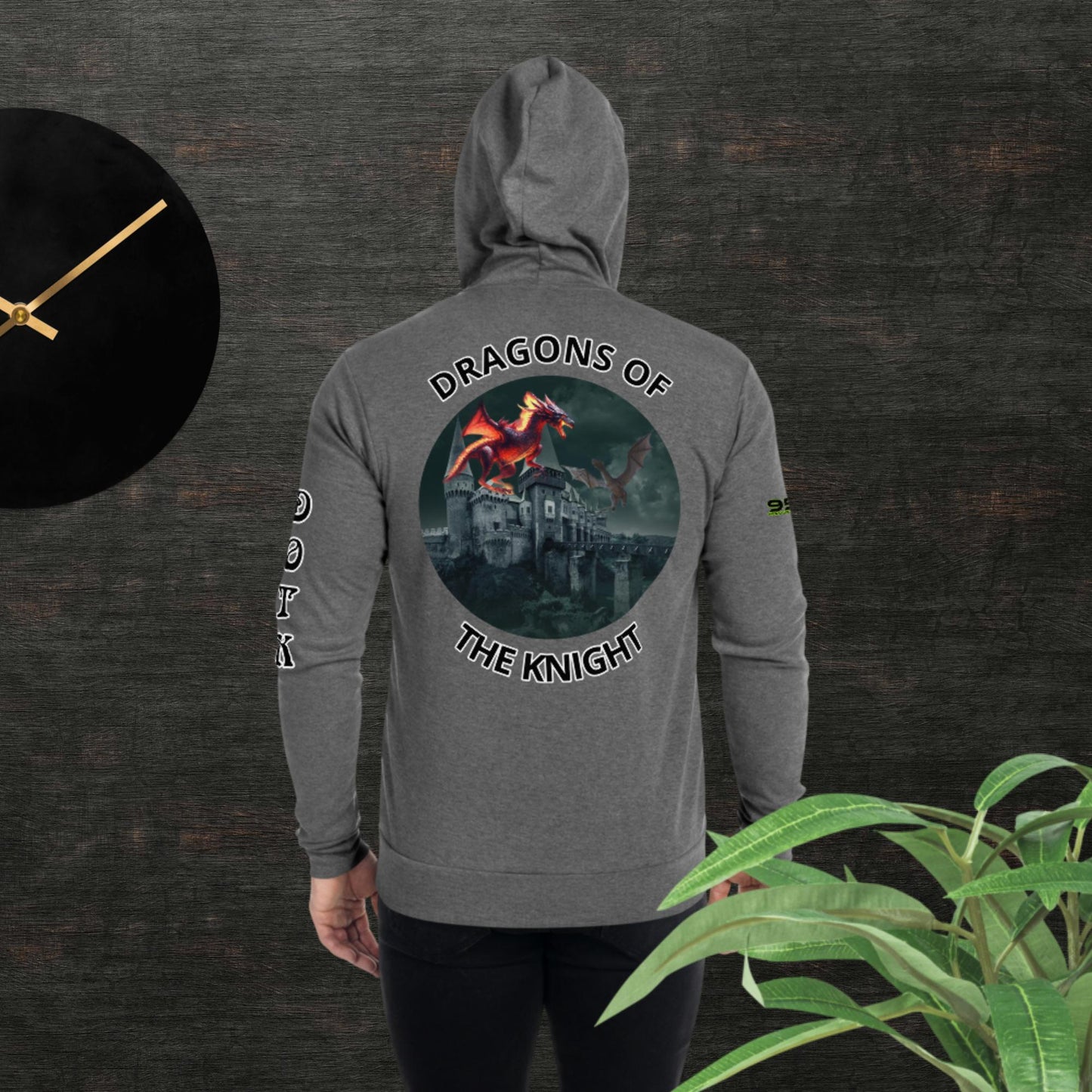 Dragon of the Knight II 954 Unisex zip hoodie