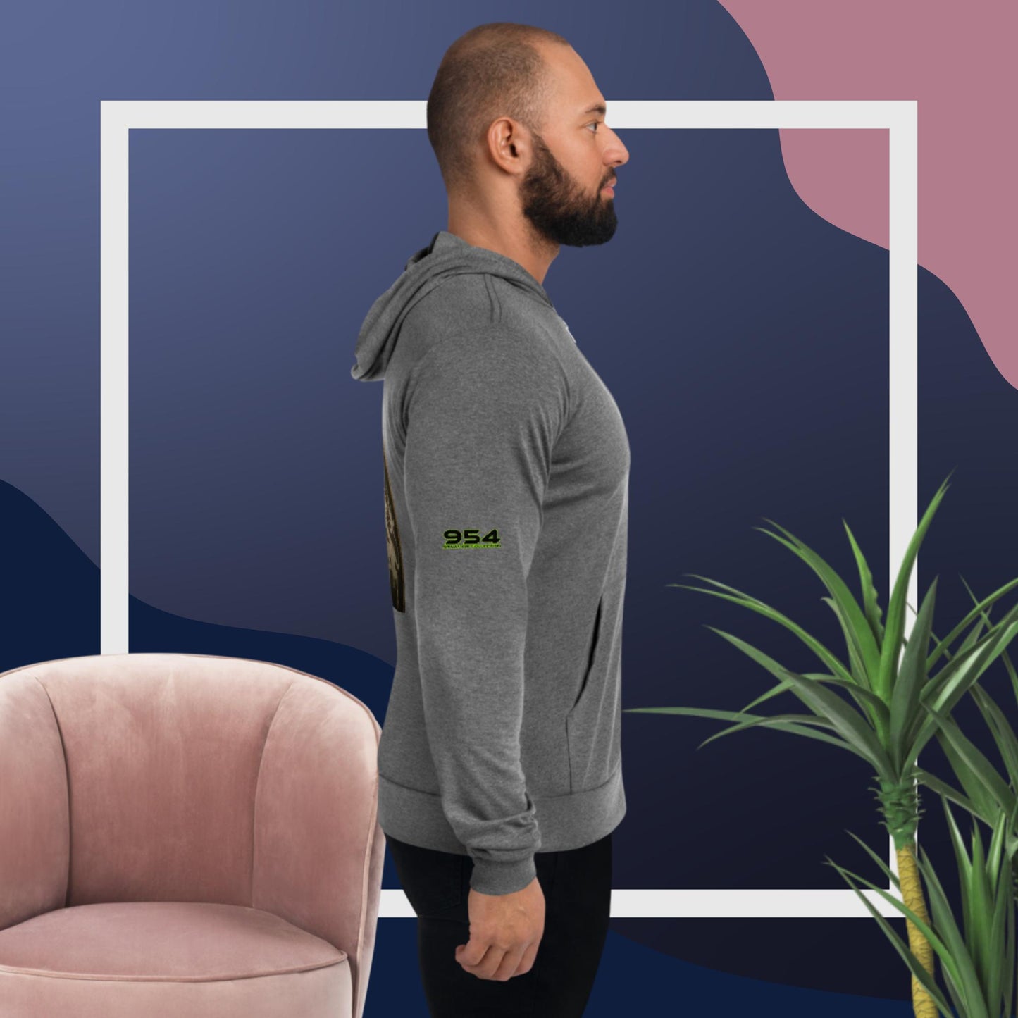 DOTK Logo 954 Unisex zip hoodie